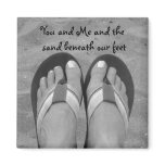 Sandy Beach Beneath our Feet Magnets