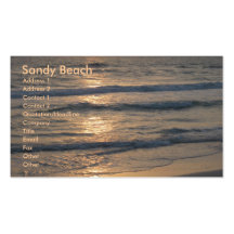 Sandy Beach Business Cards
