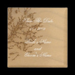 Sandy Beach Save the Date magnet