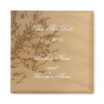 Sandy Beach Save the Date magnet by MAPASUE Sandy Beach Save the Date magnet