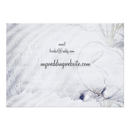 Sandy Beach Wedding Invitation