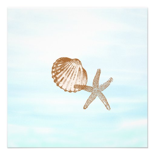 Sandy Beach Wedding Invitation