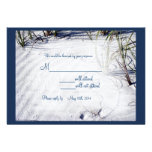 Sandy Beach Wedding RSVP Announcements