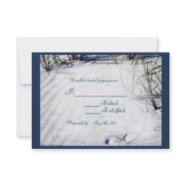 Sandy Beach Wedding RSVP Announcements