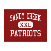 Sandy Creek - Patriots - High - Tyrone Georgia postcards by customteamsportswear Sandy Creek - Patriots - High - Tyrone Georgia postcards