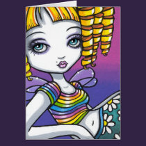 "Sandy" Cute Rainbow Fairy Art Card
