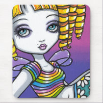 "Sandy" Cute Rainbow Fairy Art Mousepad mousepads