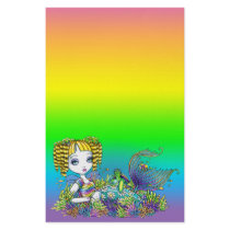 "Sandy" Cute Rainbow Fairy Mermaid Art Stationery