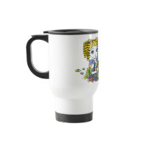 "Sandy" Cute Rainbow Fairy Mermaid Art Travel Mug mugs