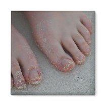 sandy feet magnet by camerabag sandy feet magnet