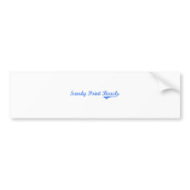 Sandy Point Beach Rhode Island Classic Design Bumper Stickers