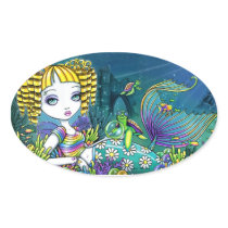 "Sandy" Rainbow Mermaid Fairy Stickers