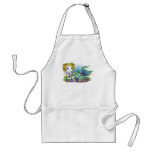 "Sandy" Rainbow Sea Turtle Mermaid Art Apron