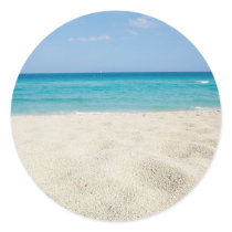 Sandy Shore Round Stickers