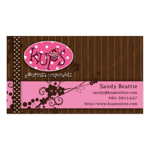 sandycard business card template (front side)