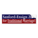 Sanford-Ensign 2012 Bumper Sticker bumper stickers by irregulargoods Sanford-Ensign 2012 Bumper Sticker bumper stickers