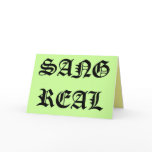 SANGREAL, sang real - greeting card