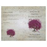 Sangria Heart Leaf Tree Wedding Programs flyers