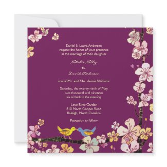 Sangria Love Birds Romantic Floral Formal Wedding by BridalHeaven
