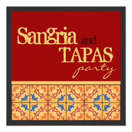Sangria & Tapas Party! Happy Fiesta Invitation