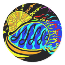 Sangria Wave Sticker