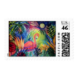Sanibel Flamingo Midnight - Customized Postage Stamps