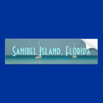 Sanibel Island Florida Bumper Sticker Photograph bumper stickers