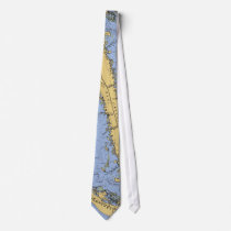 Sanibel Island Florida Nautical Chart Tie by sailorpatp Sanibel Island Florida Nautical Chart Tie