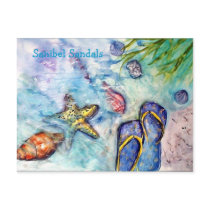 Sanibel Sandals postcards by patsarts Sanibel Sandals postcards