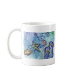 Sanibel Sandals watercolor Coffee Mugs
