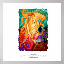 "Sanibel Siren" Poster - 15" x 15"