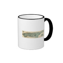 Sanitary and Topographical Map of New York City Coffee Mugs