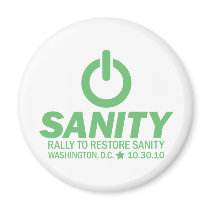 Sanity Green Refrigerator Magnets