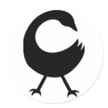 Sankofa Round Sticker stickers