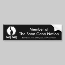 Sann Gann bumper sticker #3 bumper stickers