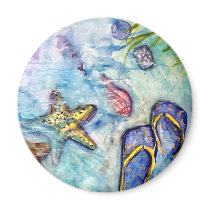 SANNIBELSANDLES FRIDGE MAGNET