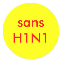 sans h1n1 stickers