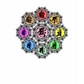 'Sanskrit Characters Bonji Circle'