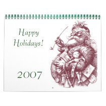 santa 1, Happy Holidays!, 2007 Wall Calendars