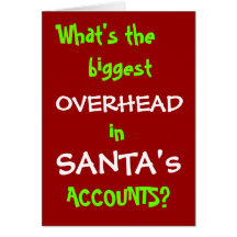 Santa Accounts - New Christmas Joke Greeting Card