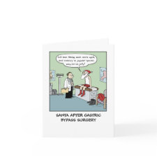 Santa After Gastric Bypass Surgery card