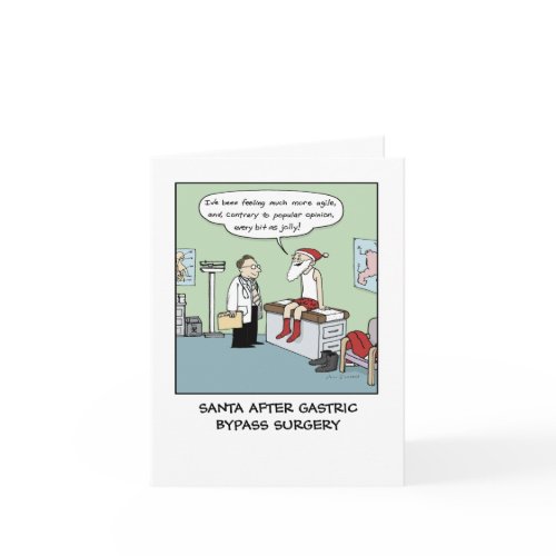 Santa After Gastric Bypass Surgery card