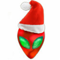 Santa Alien Christmas Ornament photo sculptures by MidnightDreamer Santa Alien Christmas Ornament photo sculptures