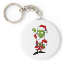 Santa Alien Keychain