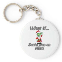 santa alien key chain