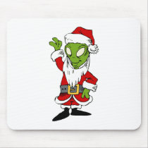 Santa Alien Mouse Pads