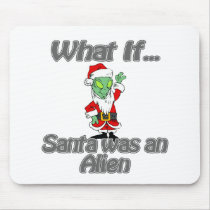 santa alien mouse pads