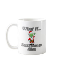 santa alien mug