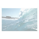 Santa Ana winds sculpt ocean waves Stationery Design