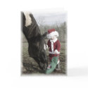"Santa and Cash" Christmas Card